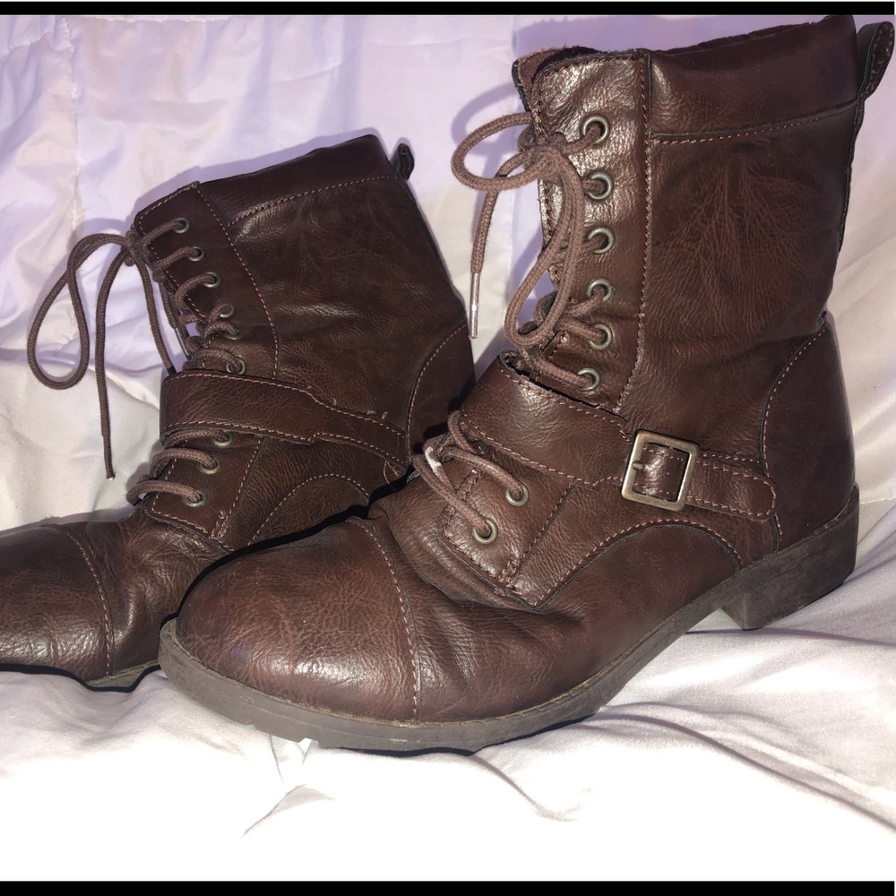 Brown Women’s Rocketdog Combat Boots